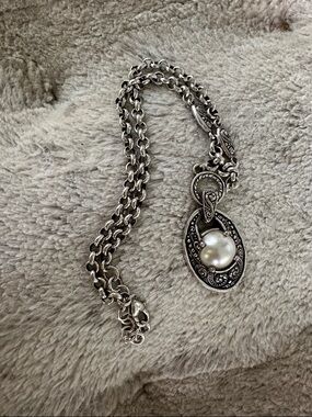 VTG Brighton Pearl Pendant Necklace